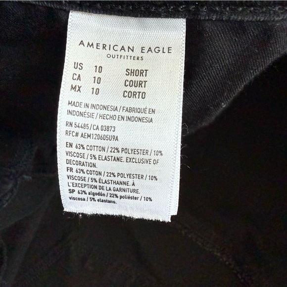 American Eagle Outfitters The Dream Jean in Black Women’s Size 10 Short - Picture 6 of 10